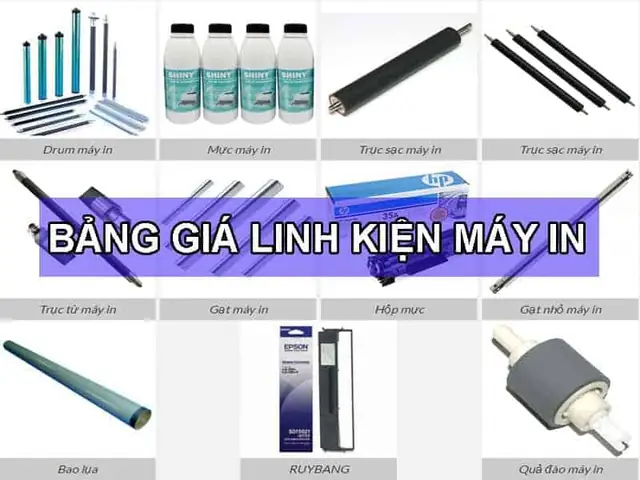 Báo Giá Linh Kiện Máy In Cập Nhật & Cập Nhật Giá Mới Nhất