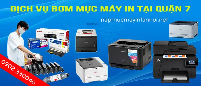 Dịch Vụ Bơm Mực Máy In Quận 7 Nhanh Chóng, Giá Tốt Tại Nhà