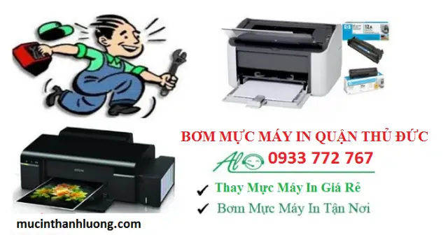 Bơm Mực Máy In Thủ Đức: Dịch Vụ Tận Nơi Giá Rẻ, Nhanh Chóng