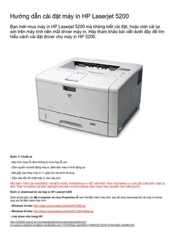 Hướng Dẫn Cài Đặt Chi Tiết Máy In Hp Laserjet 5200 Qua Usb Và Mạng Lan Hướng Dẫn Cài Đặt Chi Tiết Máy In Hp Laserjet 5200 Qua Usb Và Mạng Lan
