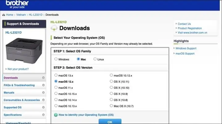 Hướng Dẫn Chi Tiết Cách Cài Đặt Máy In Brother Hl-l2321d Trên Windows Và Macos