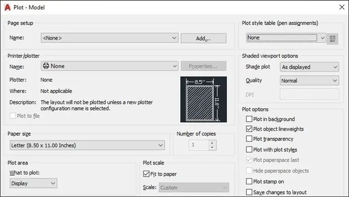 Cách Chỉnh Nét In Trong Autocad Chuẩn Đẹp Và Sắc Nét