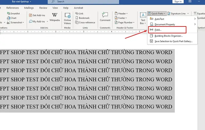 Cách Đổi Chữ In Thành Chữ Thường Trong Word Nhanh Chóng & Hiệu Quả Cách Đổi Chữ In Thành Chữ Thường Trong Word Nhanh Chóng & Hiệu Quả