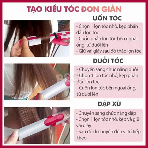 Hướng Dẫn Chi Tiết Cách Dùng Máy Uốn Tóc 3 In 1 Để Tạo Kiểu Chuyên Nghiệp Hướng Dẫn Chi Tiết Cách Dùng Máy Uốn Tóc 3 In 1 Để Tạo Kiểu Chuyên Nghiệp