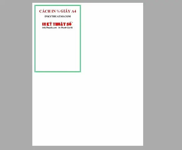 Hướng Dẫn Chi Tiết Cách In 1/4 Giấy A4 (4 Trang/tờ) Hướng Dẫn Chi Tiết Cách In 1/4 Giấy A4 (4 Trang/tờ)