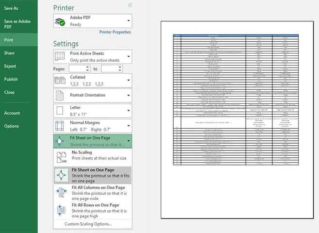 Hướng Dẫn Cách In 1 Mặt Trong Excel Chi Tiết Và Đơn Giản