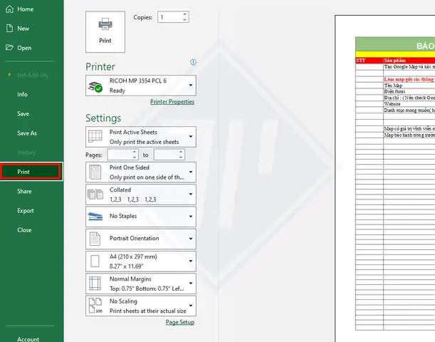 Hướng Dẫn Chi Tiết Cách In 1 Sheet Trong Excel Chuẩn Xác Nhất Hướng Dẫn Chi Tiết Cách In 1 Sheet Trong Excel Chuẩn Xác Nhất