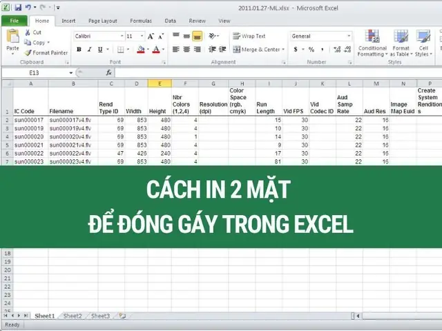 Hướng Dẫn In 2 Mặt Để Đóng Gáy Trong Excel Đơn Giản, Chuẩn Lề
