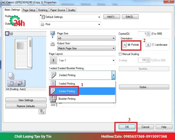 Hướng Dẫn Chi Tiết Cách In 2 Mặt Máy In Canon Mf241d Tự Động & Thủ Công