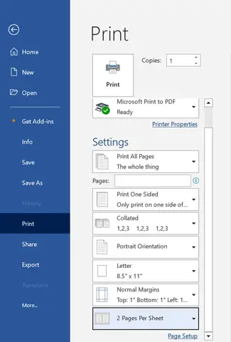 Hướng Dẫn Chi Tiết Cách In 2 Trang Trên 1 Tờ Giấy A4 (word, Excel, Pdf)