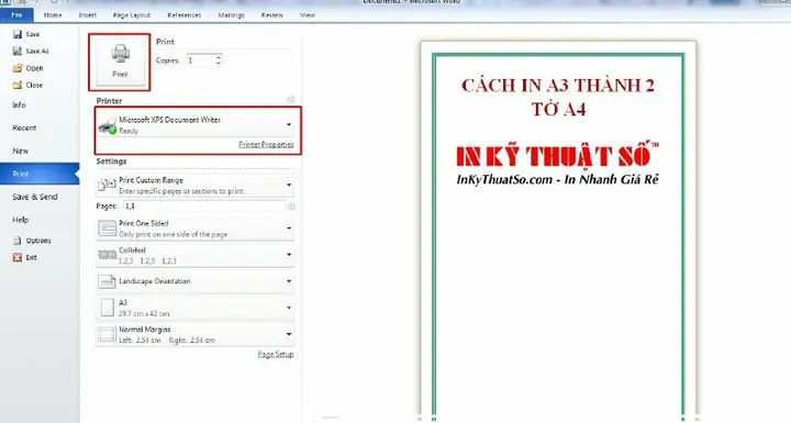 Cách In A3 Thành 2 Tờ A4 Dễ Dàng Và Hiệu Quả Cách In A3 Thành 2 Tờ A4 Dễ Dàng Và Hiệu Quả