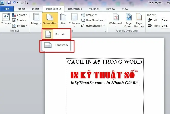 Hướng Dẫn Chi Tiết Cách In Khổ A5 Trong Word Trên Giấy A4
