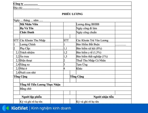 Hướng Dẫn Chi Tiết Cách In Bảng Lương, Phiếu Lương Trên Excel Hướng Dẫn Chi Tiết Cách In Bảng Lương, Phiếu Lương Trên Excel