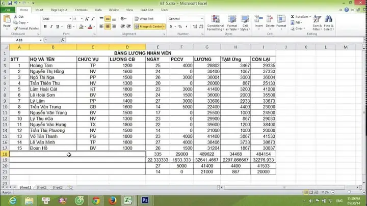 Hướng Dẫn Chi Tiết Cách In Bảng Lương Trên Excel Chuẩn Xác