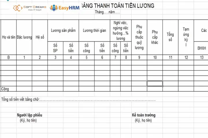 Hướng Dẫn Cách In Bảng Lương Từng Nhân Viên Chi Tiết Bằng Excel