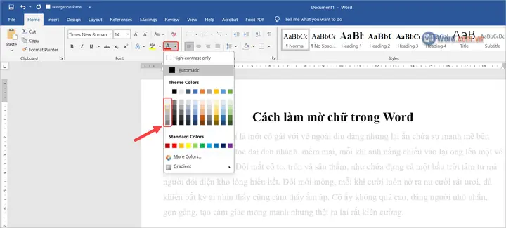 Cách Chèn Chữ Mờ (watermark) Trong Word: Hướng Dẫn Chi Tiết