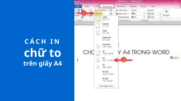 Cách In Chữ To Trên Giấy A4 Đơn Giản, Hiệu Quả Nhất