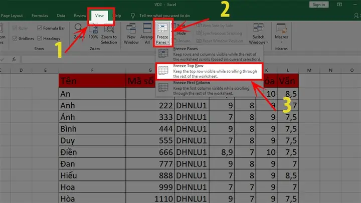 Cách Cố Định Dòng Tiêu Đề Trong Excel Khi In Như Thế Nào?