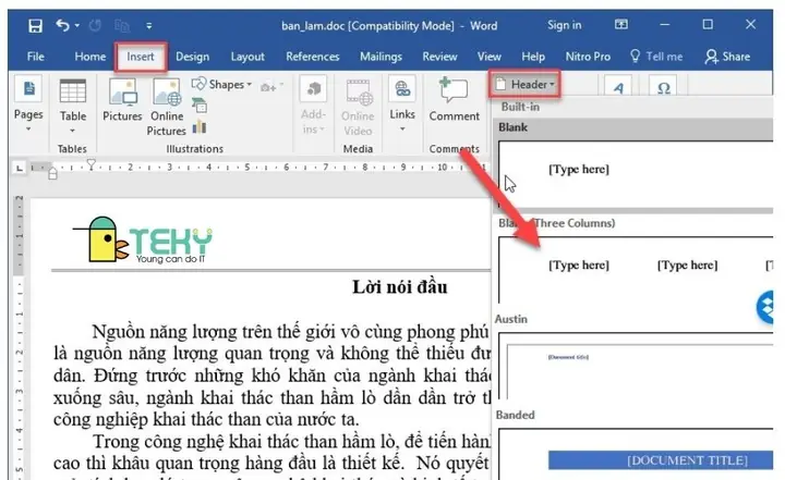 Cách Lặp Lại Tiêu Đề Trong Word Khi In Ấn (cho Bảng Biểu) Cách Lặp Lại Tiêu Đề Trong Word Khi In Ấn (cho Bảng Biểu)
