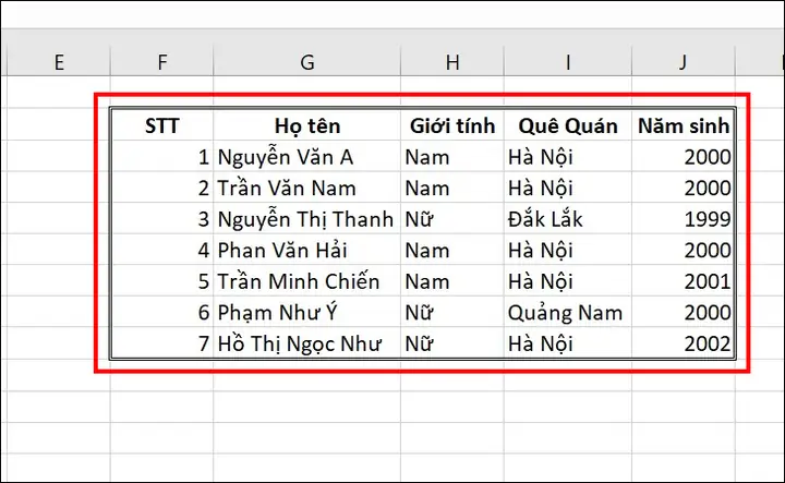 Cách In Đậm Viền Bảng Trong Excel: Hướng Dẫn Chi Tiết & Tùy Chỉnh Cách In Đậm Viền Bảng Trong Excel: Hướng Dẫn Chi Tiết & Tùy Chỉnh