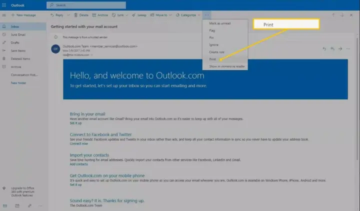 Cách In Email Từ Outlook: Hướng Dẫn Chi Tiết Từ A-z