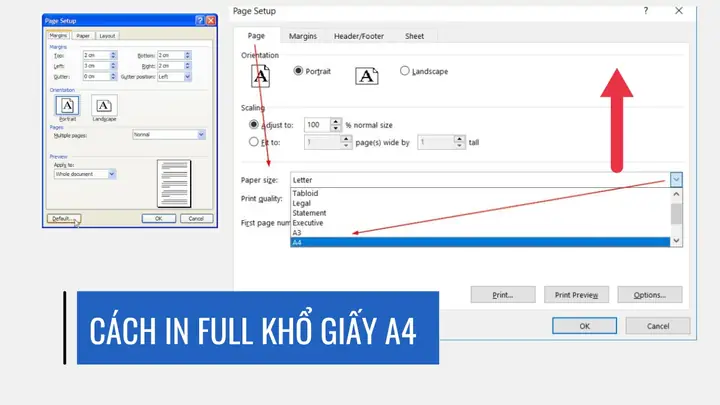 Hướng Dẫn Chi Tiết Cách In Full Khổ Giấy A4 Trên Word, Excel, Photoshop