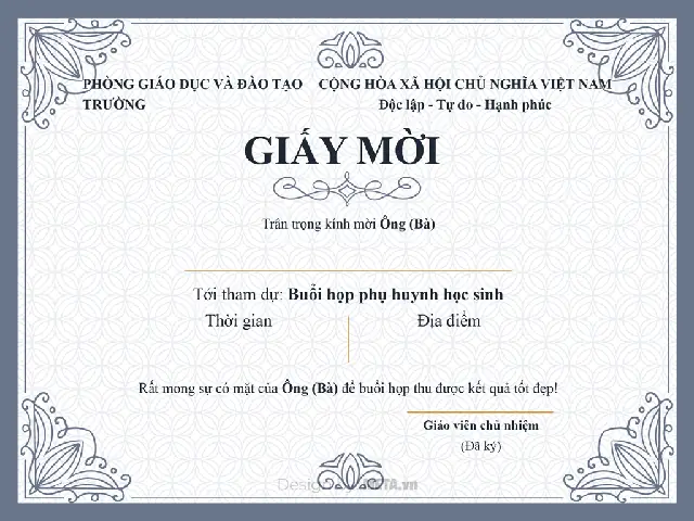 Hướng Dẫn Chi Tiết Cách In Giấy Mời Họp Phụ Huynh Trên Vnedu Hướng Dẫn Chi Tiết Cách In Giấy Mời Họp Phụ Huynh Trên Vnedu