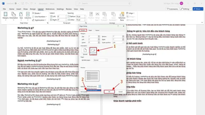 Hướng Dẫn Chi Tiết Cách In Giấy Ngang Trong Word 2003
