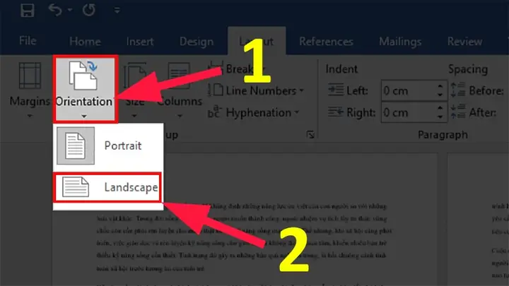 Hướng Dẫn Chi Tiết Cách In Giấy Ngang Trong Word 2003
