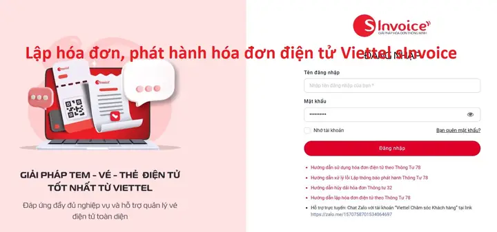 Hướng Dẫn Chi Tiết Cách Lập Và Phát Hành Hóa Đơn Điện Tử Viettel S-invoice