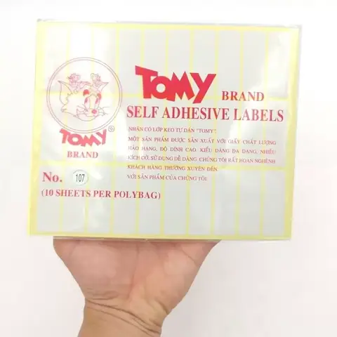 Cách In Nhãn Tomy 107 Đúng Kích Thước Và Chuẩn Mực Trên Máy Tính