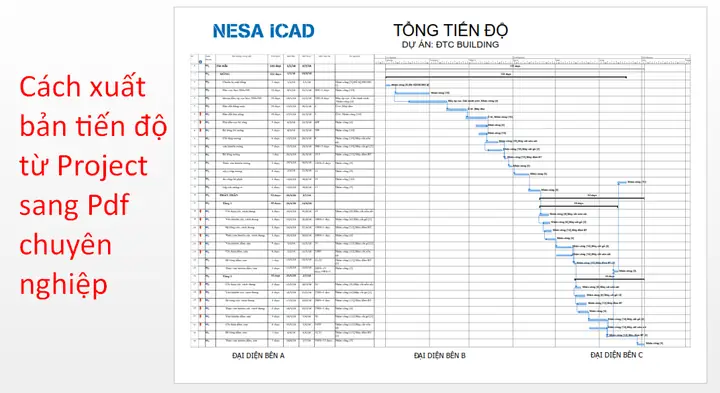 Hướng Dẫn Chi Tiết Cách In Tiến Độ Dự Án Trên Microsoft Project