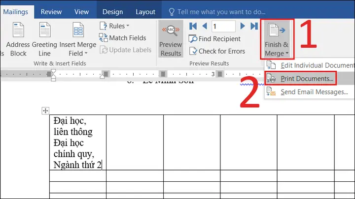 Hướng Dẫn Cách In Từng Trang Trong Mail Merge Word & Khắc Phục Lỗi