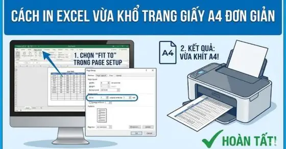 Hướng Dẫn Chi Tiết Cách In Excel Vừa Khổ Giấy A4 Đơn Giản Hướng Dẫn Chi Tiết Cách In Excel Vừa Khổ Giấy A4 Đơn Giản