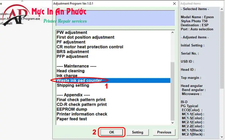 Cách Reset Mực Máy In Epson T50: Hướng Dẫn Chi Tiết & Khắc Phục Lỗi Tràn Bộ Đếm Cách Reset Mực Máy In Epson T50: Hướng Dẫn Chi Tiết & Khắc Phục Lỗi Tràn Bộ Đếm