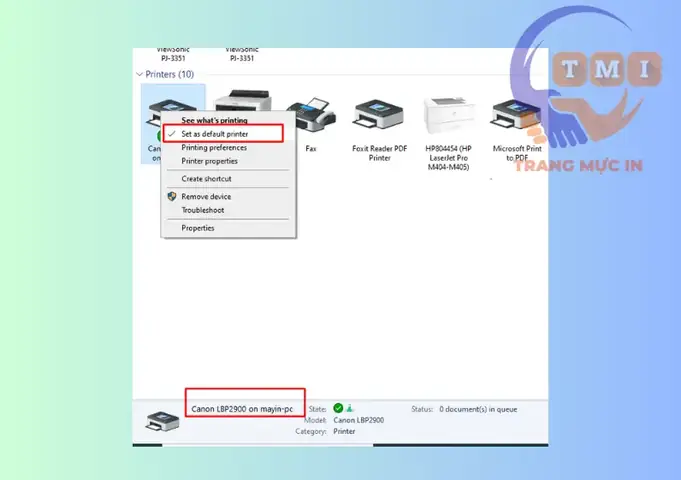 Cách Share Máy In Canon 2900 Qua Mạng Lan Trên Windows 10/11 Chi Tiết