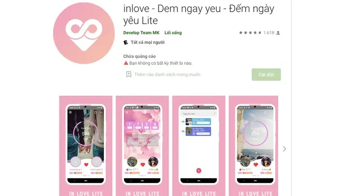Hướng Dẫn Chi Tiết Cách Sử Dụng App Inlove Để Đếm Ngày Yêu