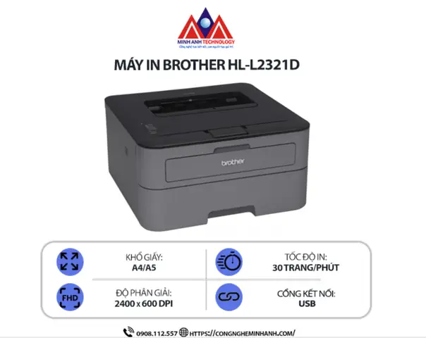 Hướng Dẫn Tự Thay Mực Máy In Brother Hl-l2321d Chi Tiết Tại Nhà