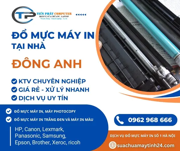 Đổ Mực Máy In Đông Anh: Dịch Vụ Uy Tín, Giá Rẻ, Có Mặt Nhanh