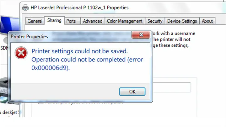 Khắc Phục Lỗi Máy In "operation Could Not Be Completed" (error 0x00000709) Nhanh Chóng