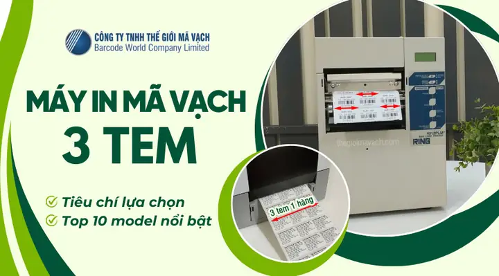 Máy In Mã Vạch 3 Tem: Lựa Chọn, Sử Dụng & Giấy In Phù Hợp