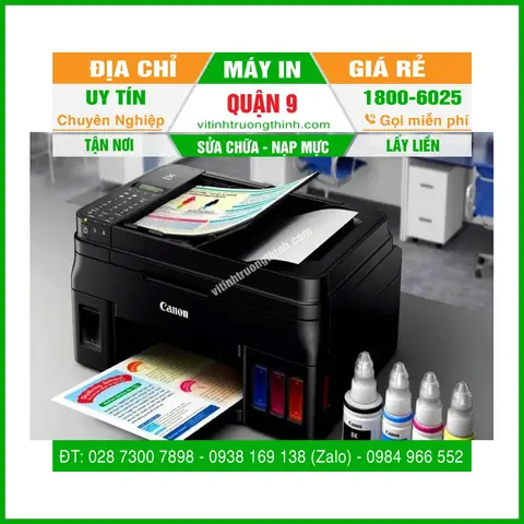 Nạp Mực Máy In Quận 9: Dịch Vụ Tận Nơi Uy Tín, Giá Rẻ 2024