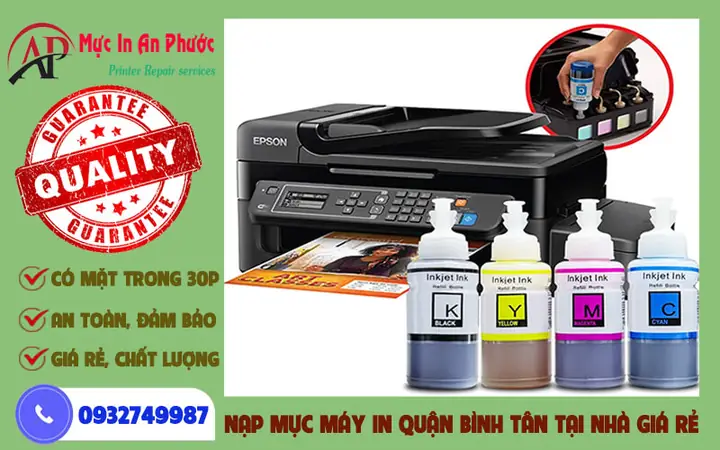Nạp Mực Máy In Quận Bình Tân: Dịch Vụ Tận Nơi Nhanh Chóng, Giá Tốt