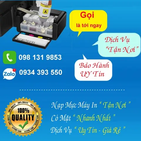 Nạp Mực Máy In Quận Bình Tân: Dịch Vụ Tận Nơi Nhanh Chóng, Giá Tốt
