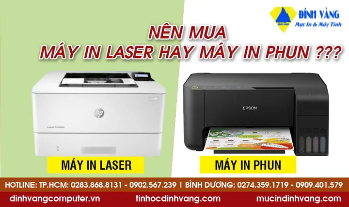 Nên Dùng Máy In Phun Hay Laser: So Sánh Ưu Nhược Điểm & Lựa Chọn Phù Hợp Nên Dùng Máy In Phun Hay Laser: So Sánh Ưu Nhược Điểm & Lựa Chọn Phù Hợp